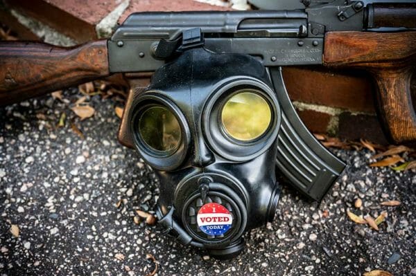 GunVote Gas Mask WASR Romanian AK47