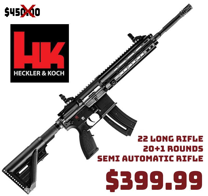 H&K 416 22LR Semi-Automatic 20+1Round Rifle Deal May2021