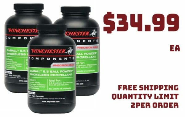 Winchester Staball 6.5 Smokeless Powder 8LBs Deal Cart Check july2021