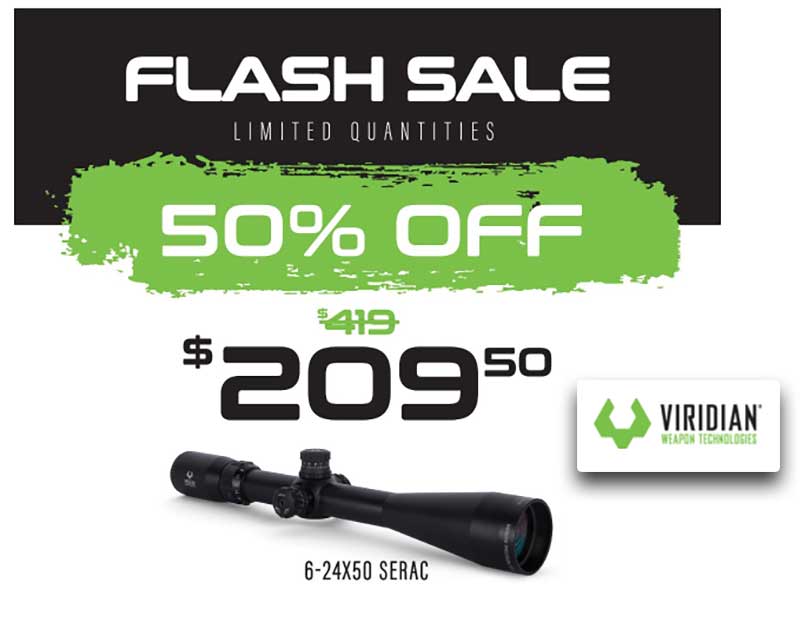 Viridian Serac Rifle Scope 6-24x50 Deal