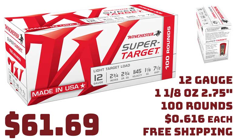 Winchester USA 12 Gauge 1 1/8oz 2.75" Shotgun Ammunition Deal