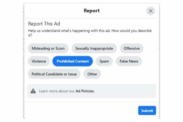 Facebook Fuel Filters Advertising Reported