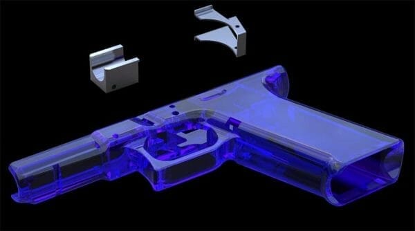 #D Printed FMDA DD17.2 3D Printable Glock Frame Designer IvanTheTroll Gun