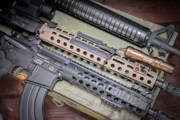 Three AR-15 uppers - 7.62x39mm, .300blk and 5.56mm