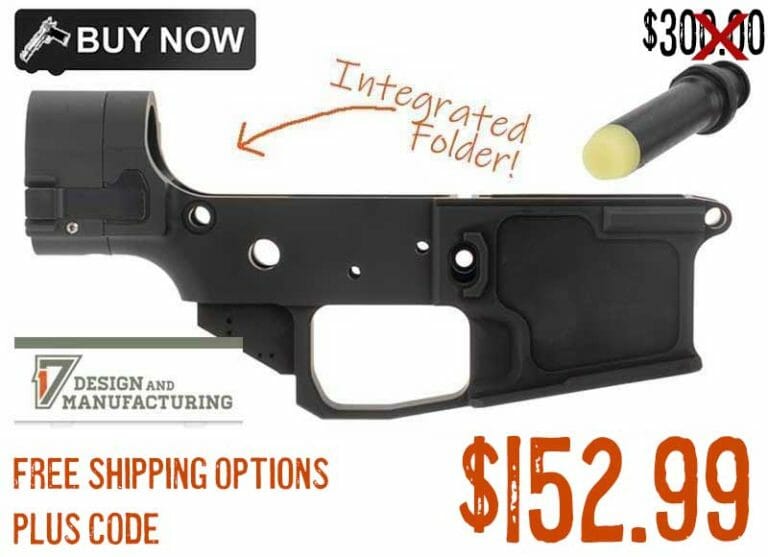 17 Design Integrated Folding AR15 Lower 214.99 FREE S&H