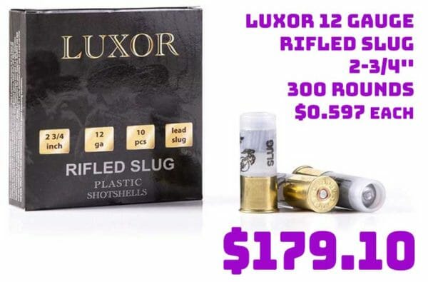 Luxor 12 Gauge Rifled Slug Sale