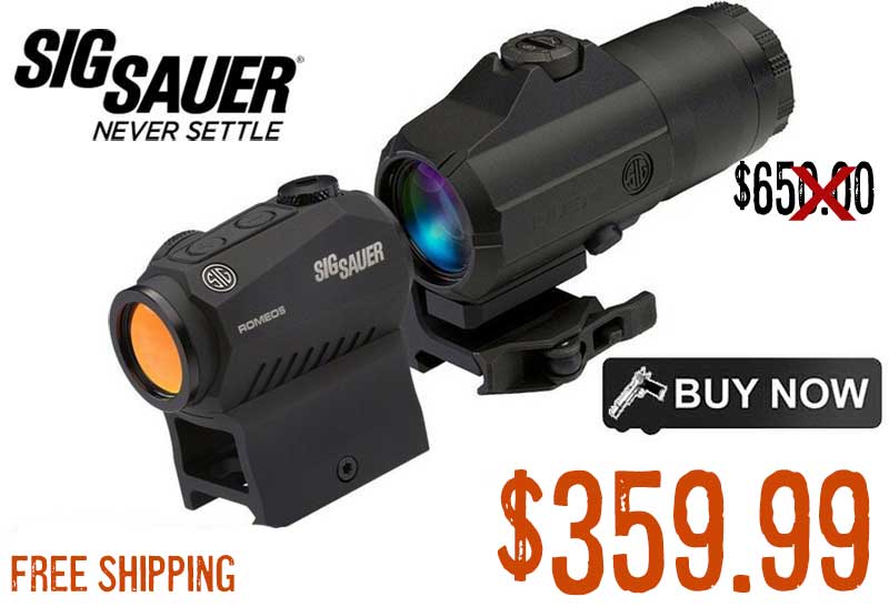 Sig Sauer Romeo5 Red Dot & Juliet3 3X Magnifier Combo $359.99 FREE S&H CODE