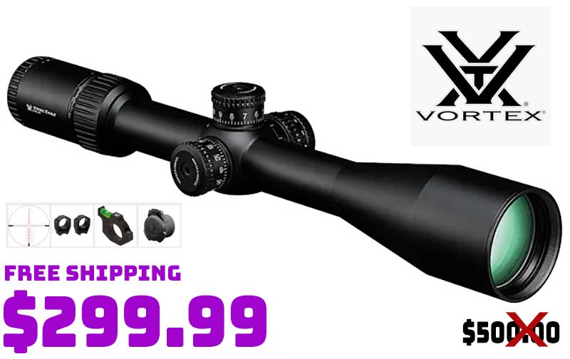 Vortex Strike Eagle 4-24x50 Riflescope w/Rings & Accessories from $299. ...