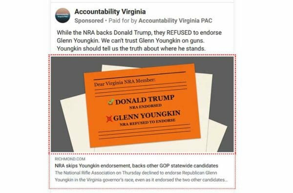 Accountability Virginia PAC Misleading Facebook Ads