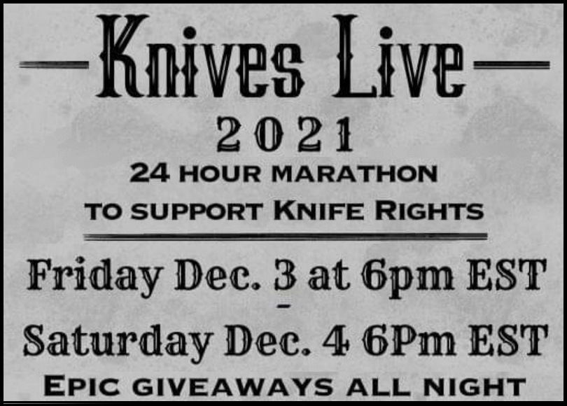 Knife Rights Knives Live 2021 marathon