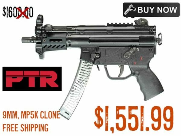 PTR 9KT 9mm 30rd MP5K clone Pistol Sale