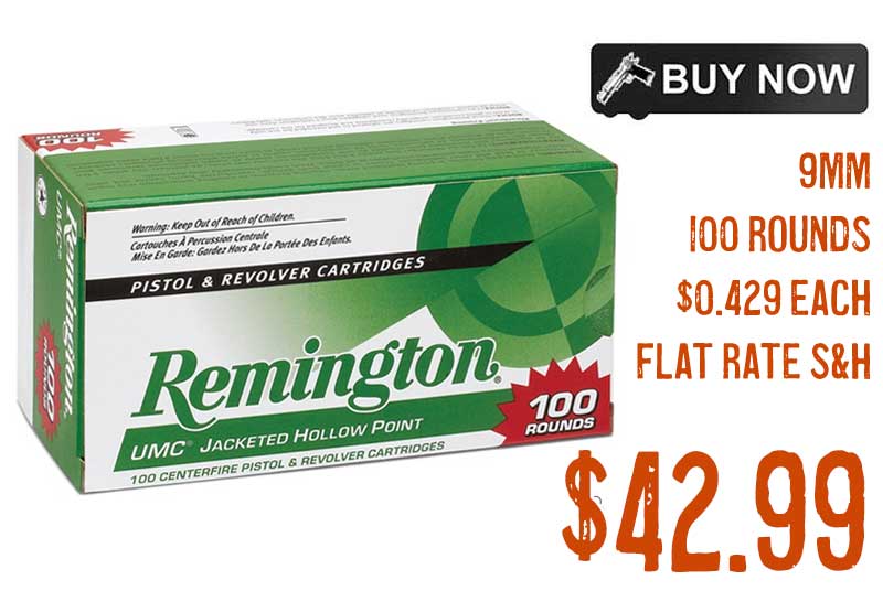 REMINGTON 9mm Luger UMC 115Gr Ammo Sale