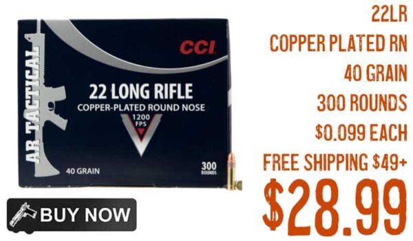 CCI Target & Plinking AR Tactical 22LR CPRN 40Grain Ammo Sale july2023