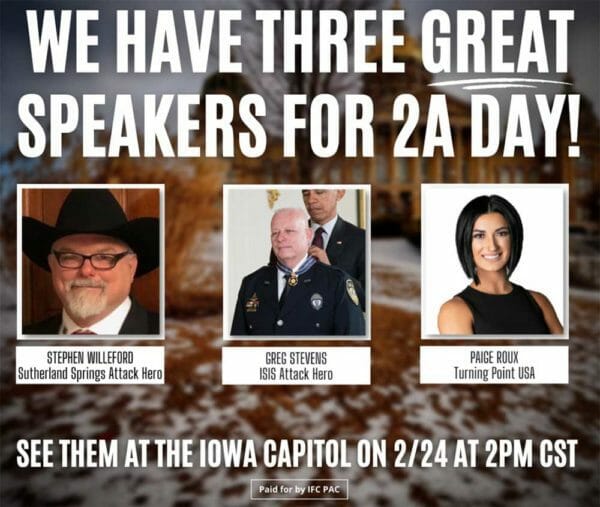 Iowa Firearms Coalition Second Amendment Day 2022