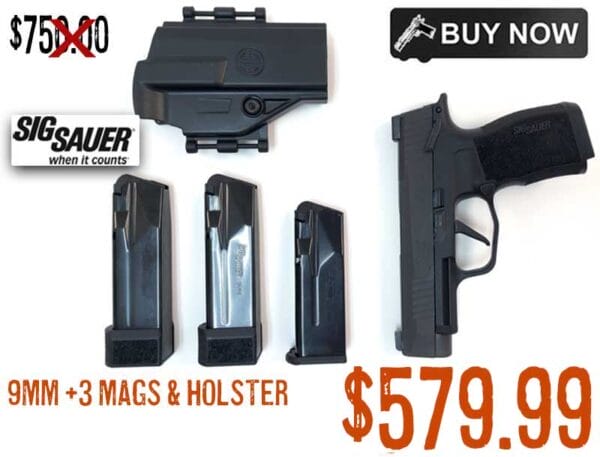 Sig Sauer P365Xl TAC PAC 9mm Pistol 3Mags Holster Deal lowest price