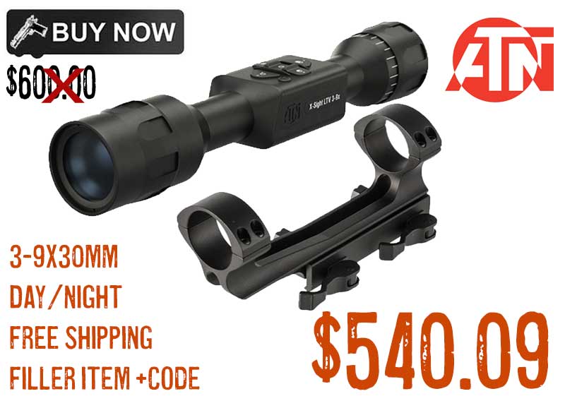 ATN X-Sight LTV 3-9X Day Night Hunting Rifle Scope Sale