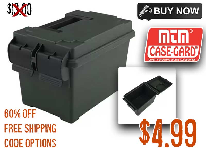 MTM 45 Cal Ammo Can  5 Star Rating Free Shipping over $49!