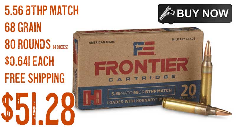 Ammo Deals Hornady Frontier 556 Bthp Match 68 Grain 80 Rounds 5128 Free Sandh Laptrinhx News