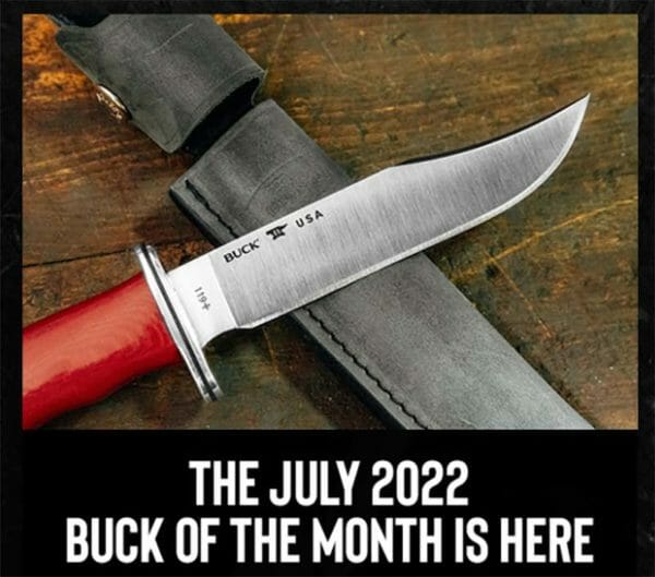 July 2022 Buck of the Month – Limited Ed: Buck 119 Special Fixed Knife