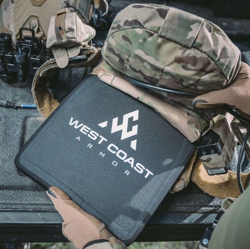 West Coast Armor chest plate in a vest