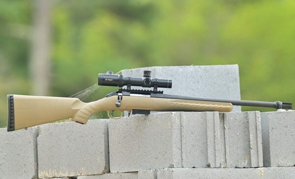 Ruger American Rifle Cinderblocks