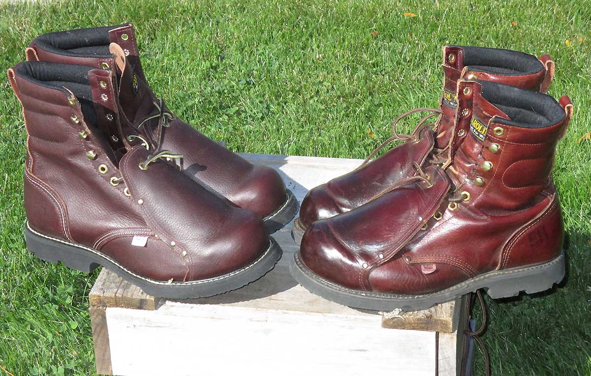 Carolina Shoe 505 Boots old and new