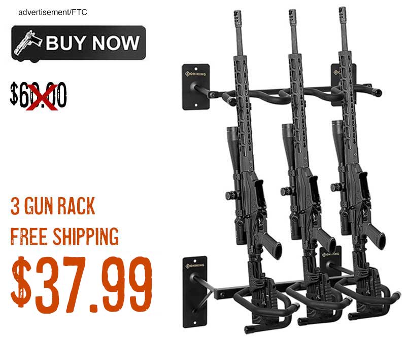 GOHIKING Metal Gun Rack Wall Mount Rifle Shotgun may2024