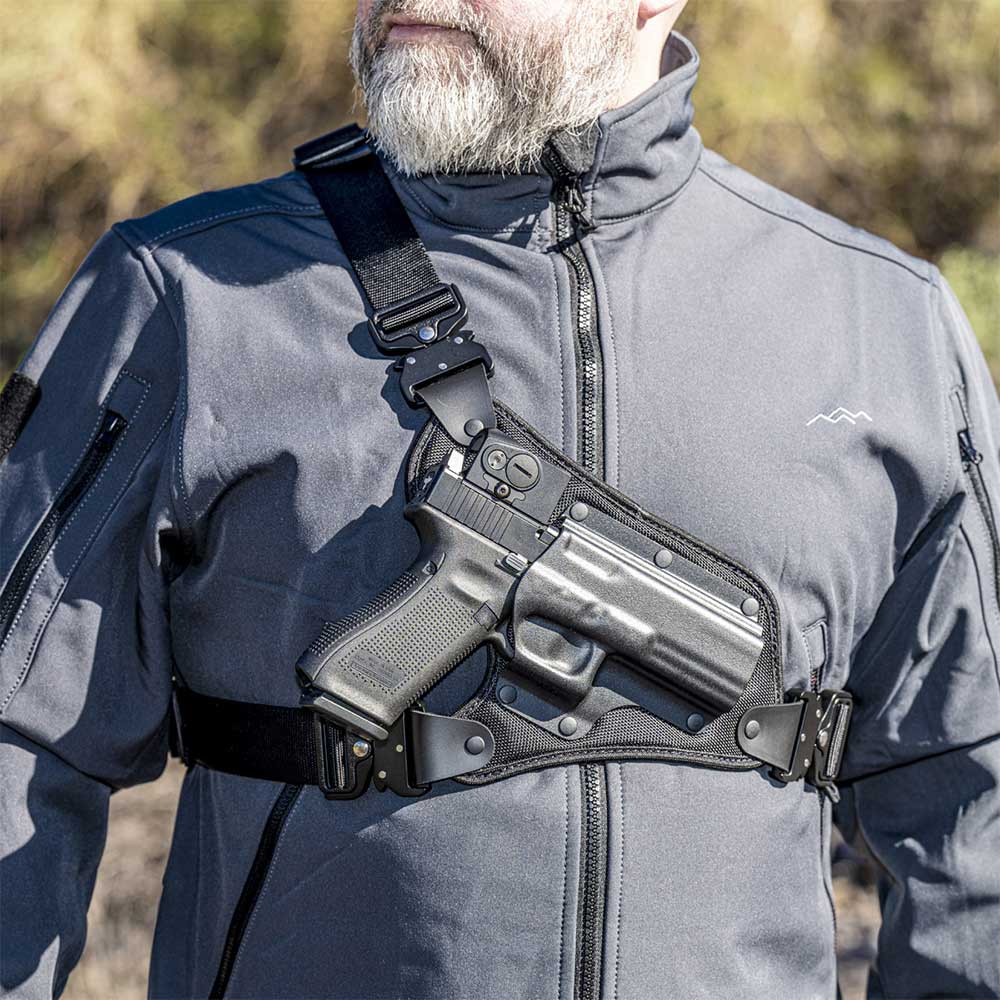Galco's High Ready Chest Holster Built for the SIG-Sauer P320-XTEN