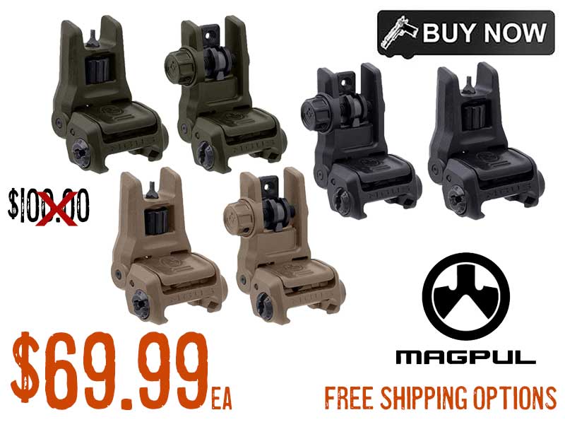 Magpul Mbus 3 Front & Rear Sight Sets Deal Sale Discount Offer