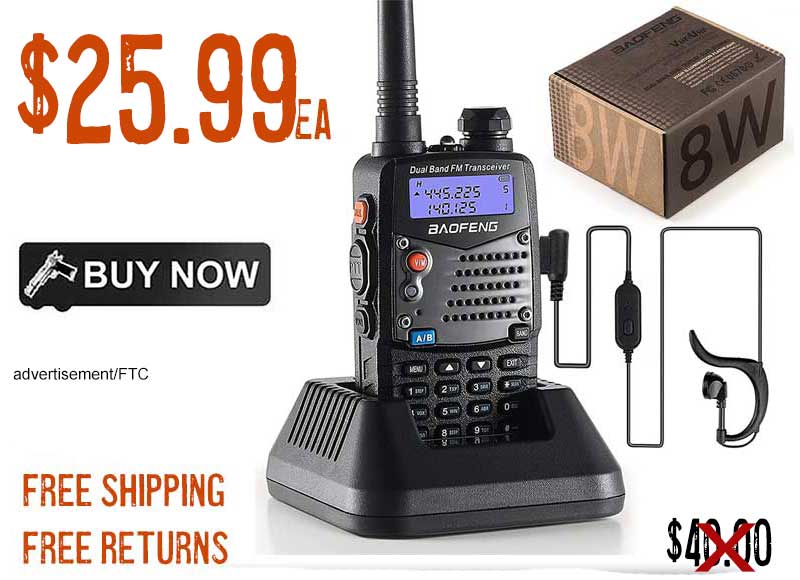 BaoFeng UV-B6 Walkie Talkie Two Way Radio Dual Band VHF/UHF Woki