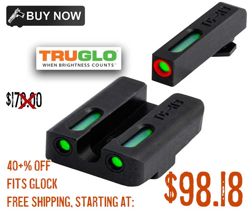 TRUGLO TFX Pro Tritium Fiber Optic Xtreme Handgun Sights Glock $98.18 ...