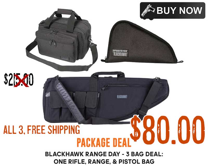 Blackhawk pistol best sale range bag