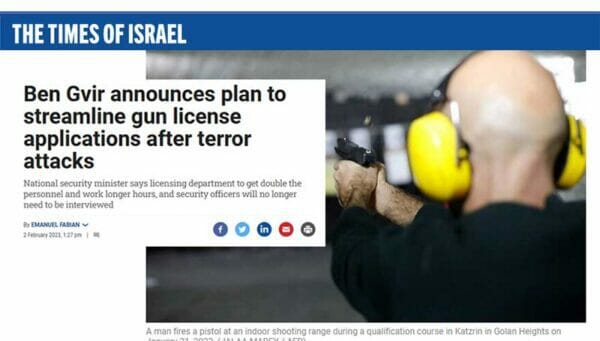 Ben Gvir announces plan to streamline gun license applications after terror attacks