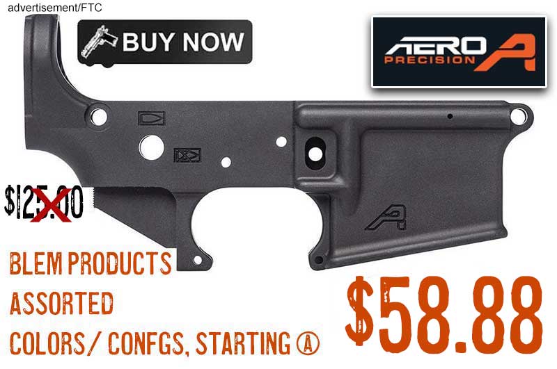 Aero Precision AR15 Stripped Lower Receivers BLEM Starting $58.88