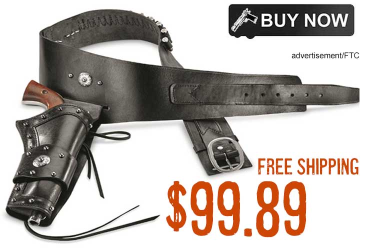 Guide Gear Widowmaker Single Action Leather Holster Belt sale deal discount