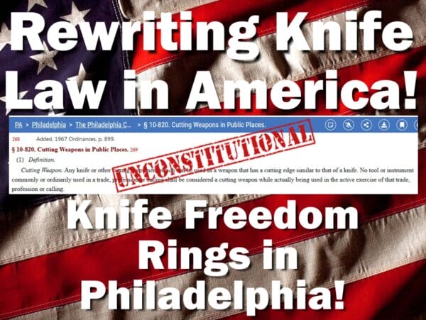 Worst Anti-Knife City in America Caves to Knife Rights 2A Lawsuit