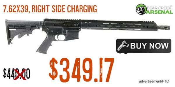 Bear Creek Arsenal BC-15 7.62x39 Right Side Charging Complete Rifle $349.17