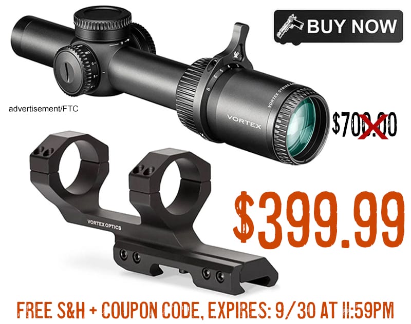 Vortex Strike Eagle 1-8x24 Riflescope Mount lowprice sale deal discount