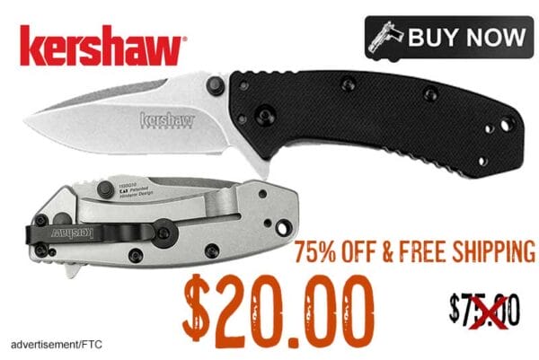 Kershaw Cryo Folding Drop Point Blade Knife lowest price