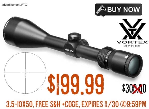 Vortex Diamondback 3.5-10x50 Riflescope lowest price