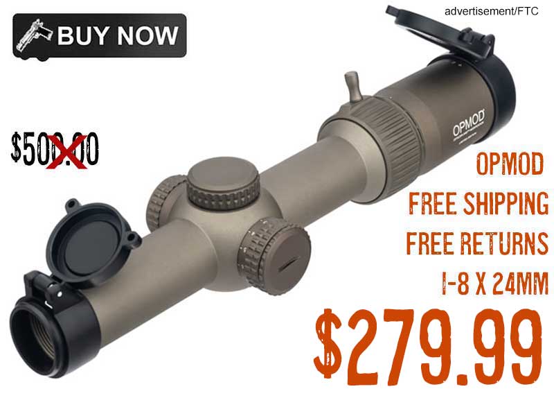 Vortex OPMOD Strike Eagle 1-8 x 24mm Rifle Scope Aug2024