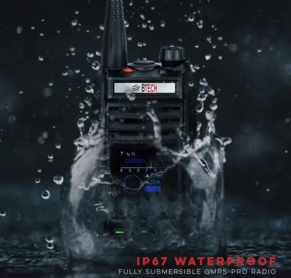 BTECH GMRS-PRO IP67 Waterproof Two-Way Radio