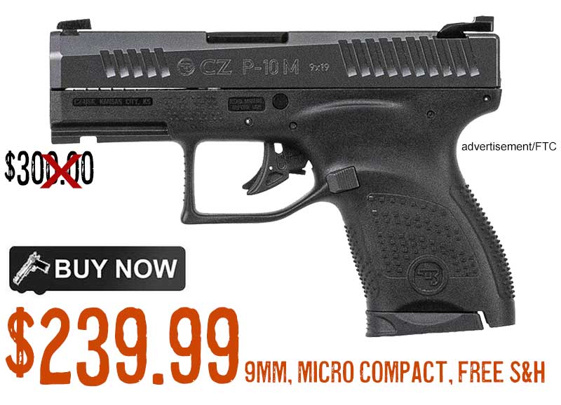 CZ-USA P-10M Micro Compact 9mm Pistol lowest price