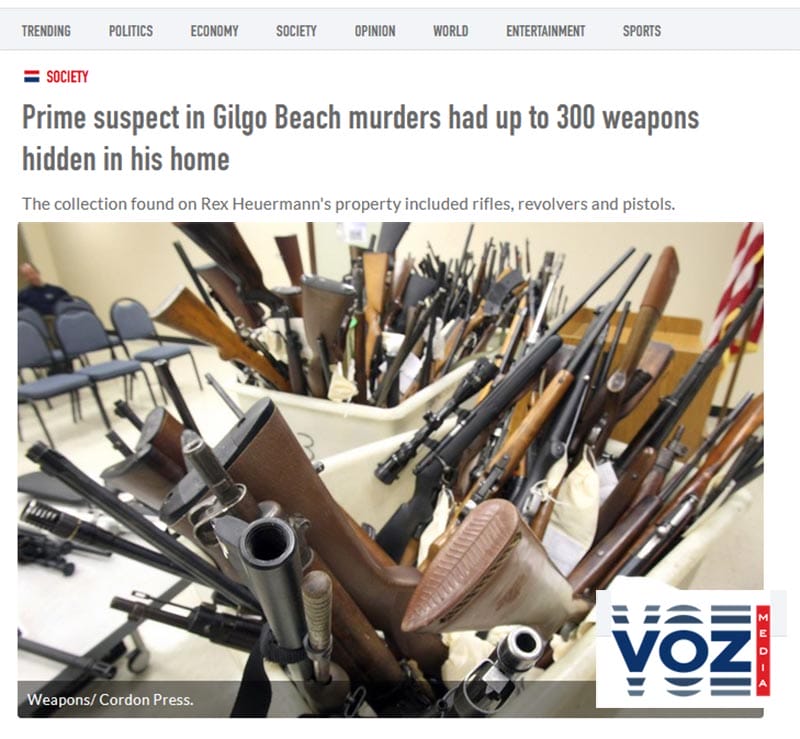 Prime suspect in Gilgo Beach murders had up to 300 weapons hidden in his home voz screengrab