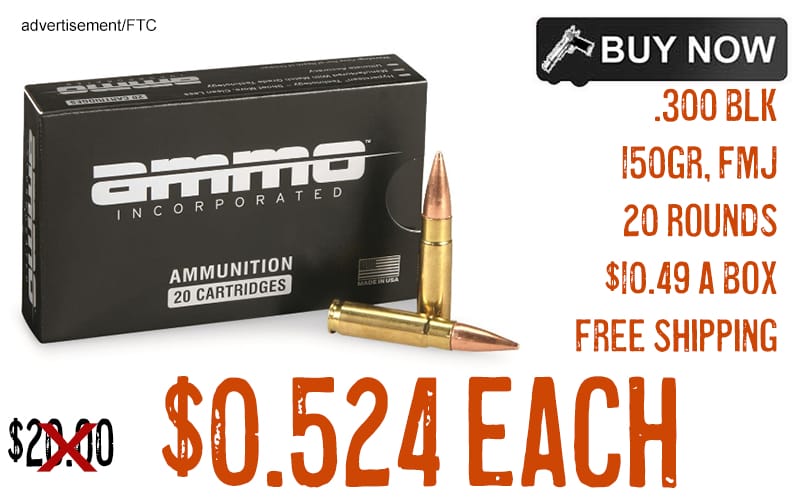 Ammo Inc .300 BLK Ammo 150gr FMJ 20 Rounds lowest price