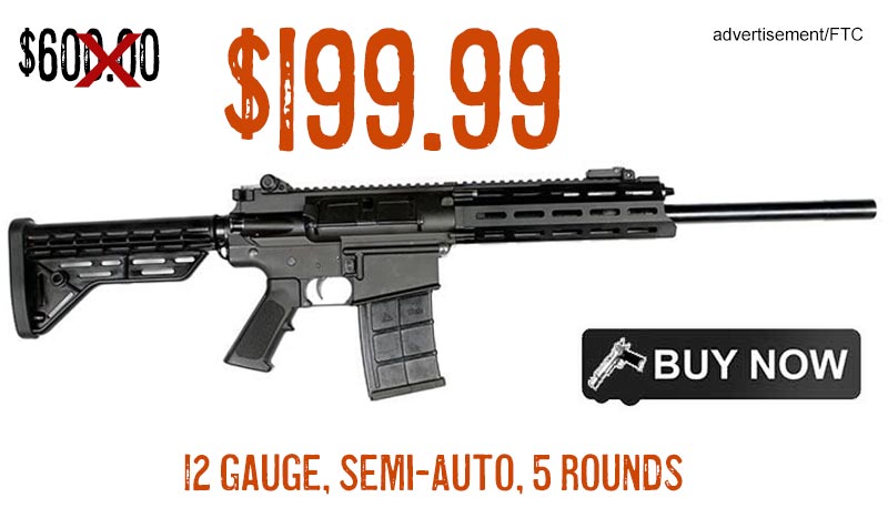 JTS M12AR 12ga 5 Round Semi-Auto Shotgun, 66% OFF, $199.99!