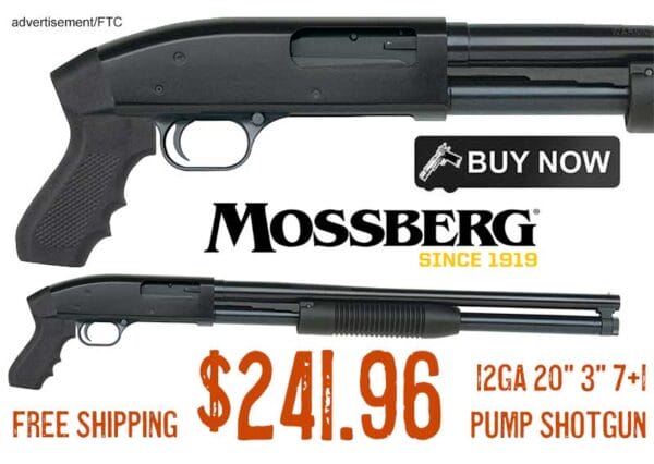 MOSSBERG 88 Cruiser 12GA 20" Pistol Grip Pump Shotgun