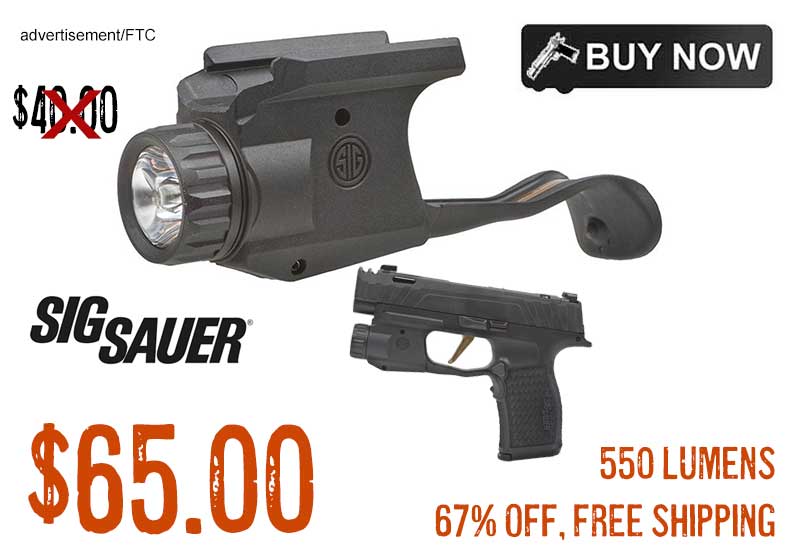Sig Sauer Foxtrot365 Weapon Light $65.00 67% OFF FREE Shipping!