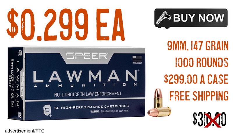 Speer Lawman 9MM 147Gr TMJ Ammo lowest price