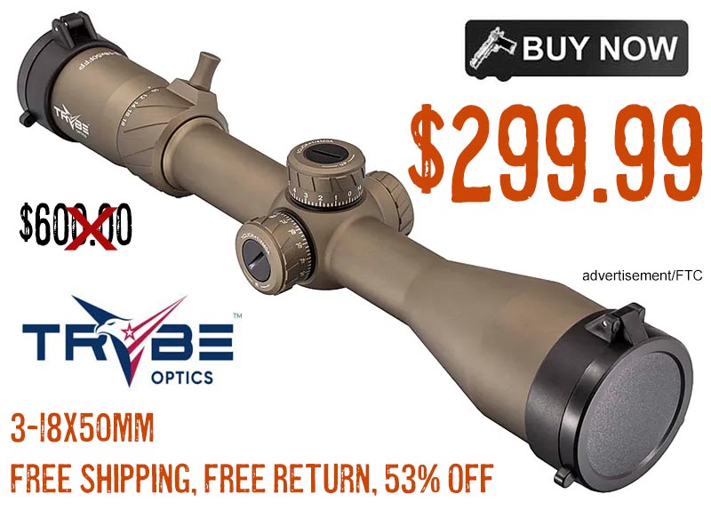 TRYBE Optics 3-18x50mm HIPO Rifle Scope lowest price